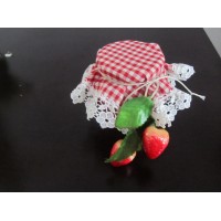 Dekorativni poklopac za tegle jagoda